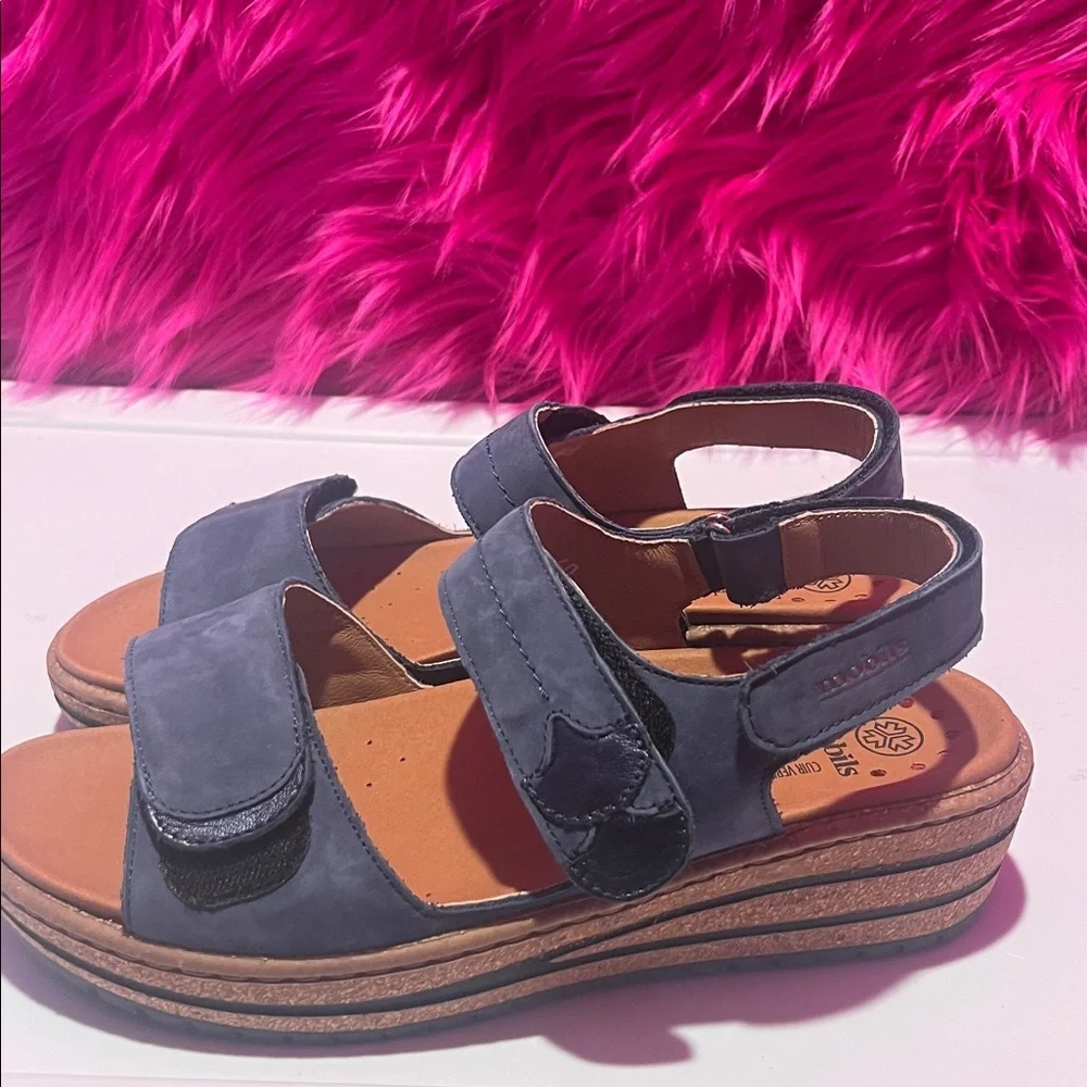 Ladies MOBILS Blue Sandals